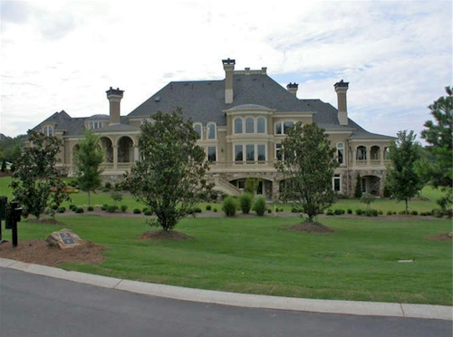 Rear View — $6.9 Million Fabulous Mediterranean Estate in Atlanta, Georgia