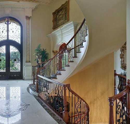 Foyer — $6.9 Million Fabulous Mediterranean Estate in Atlanta, Georgia