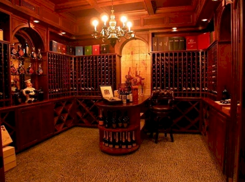 Wine Cellar — $6.9 Million Fabulous Mediterranean Estate in Atlanta, Georgia