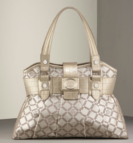 The Versace Logo Jacquard Tote is a smart and sophisticated handbag