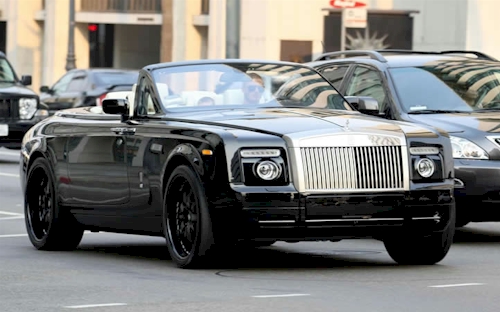 David Beckham Rolls Royce Phantom Drophead Coupe