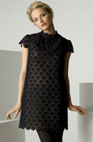Milly Scallop Dot Embroidered Organza Dress