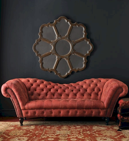 Leather Recamier Sofa