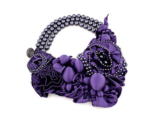 Bea Valdes Fleurs Du Mal Dark Purple Necklace