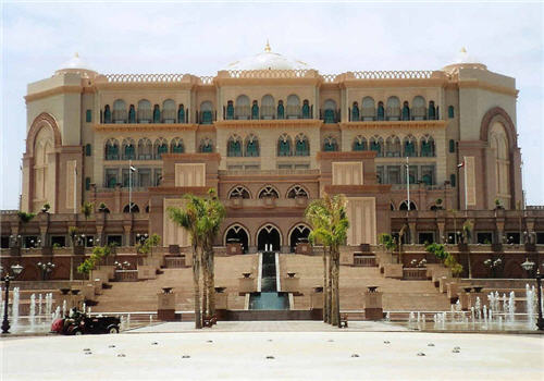 Emirates Palace hotel in Abu Dhabi