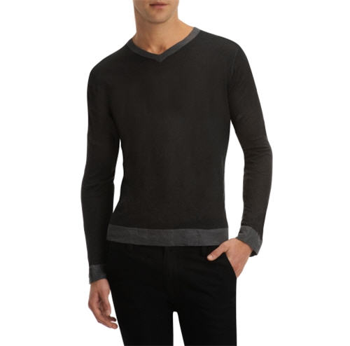 Kenneth Cole New York Long-Sleeve V-Neck Pullover