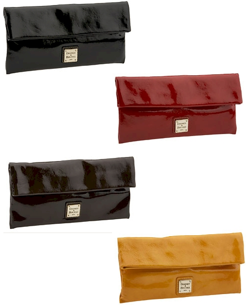Dooney & Bourke Patent Leather Foldover Clutch
