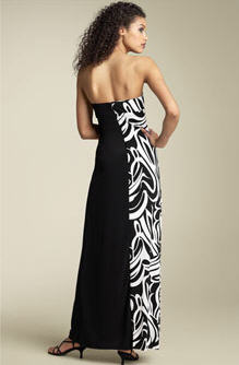 Mary L Couture Rhinestone Strapless Gown