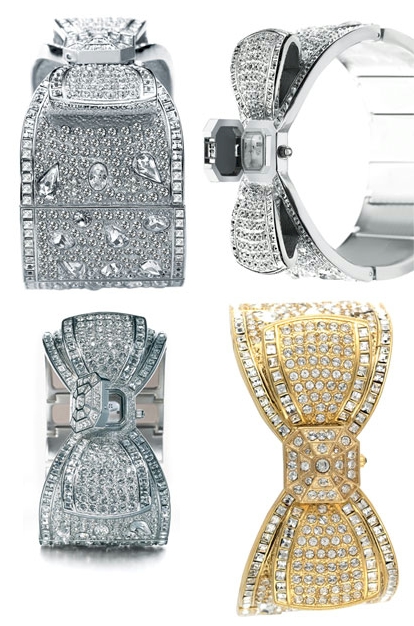 Badgley Mischka ‘Clara’ Swarovski Crystal Bow Watch
