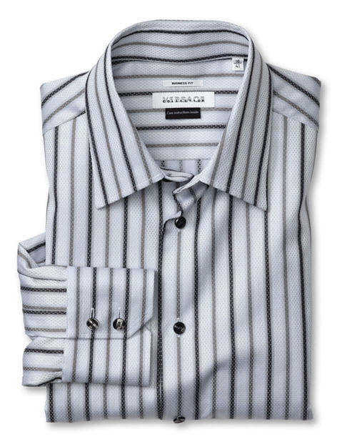 Versace Collection Jacquard Stripe Dress Shirt