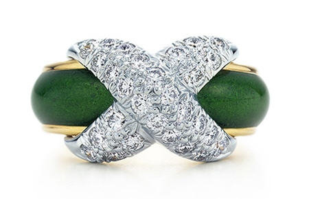 Tiffany & Co. Jean Schlumberger Pave X Ring