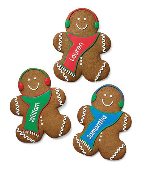 Williams-Sonoma Personalized Gingerbread Boy Cookies