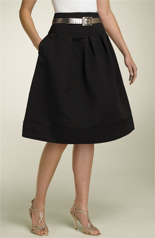 St. John Evening Silk Faille Skirt