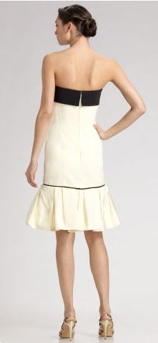 Carolina Herrera Bow-Trim Faille Dress