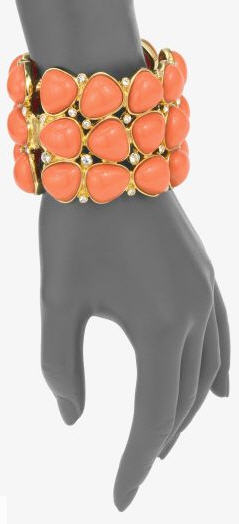 kenneth-jay-lane-coral-color-hinged-bracelet-2