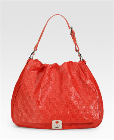 Marc by Marc Jacobs Puckered Mouse Embossed Hobo