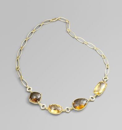 The David Yurman Gold Chantelaine Necklace is very elegant.