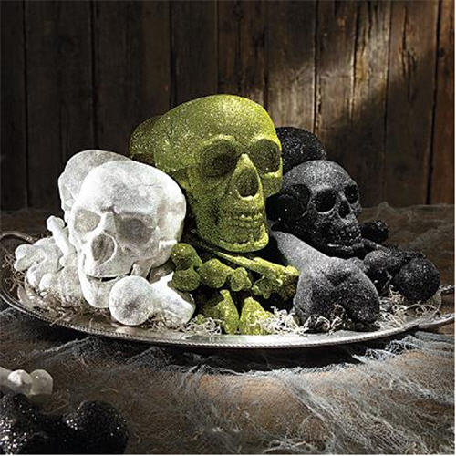 martha-stewart-glittered-skull-and-bones-set