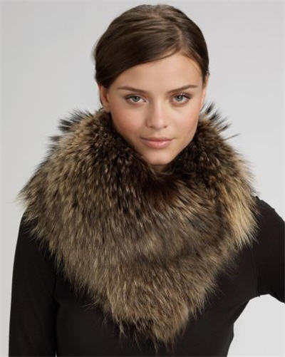Adrienne Landau Raccoon Fur Loop