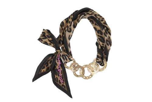 Louis Vuitton scarf necklace