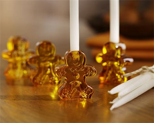 Gingerbread Man Tiny Taper Holders