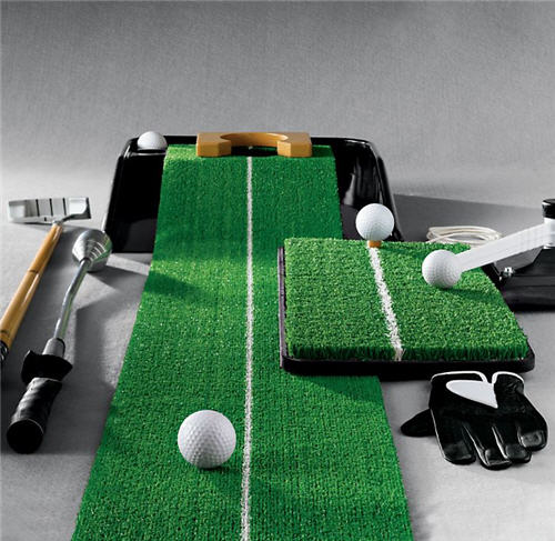 The Practice Makes Perfect Golf Set ($349, Restoration Hardware) is a set of 