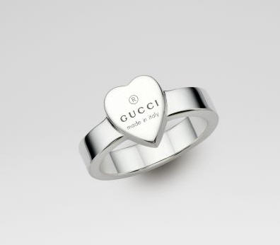 Gucci Sterling Silver Heart Ring