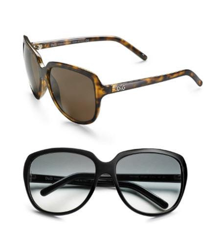 black oversized sunglasses. The Damp;G Oversized Sunglasses