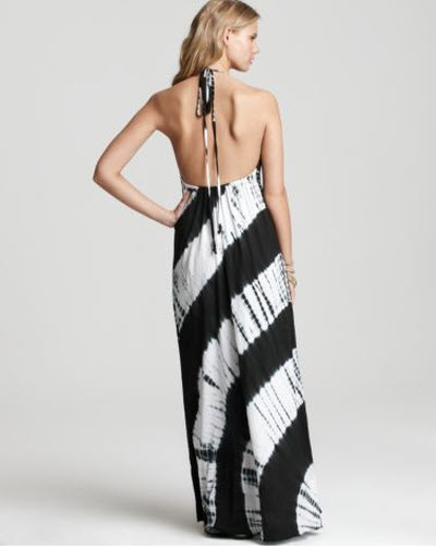 White Beach Dresses on Exotic Excess   Debbie Katz South Beach Long Halter Dress
