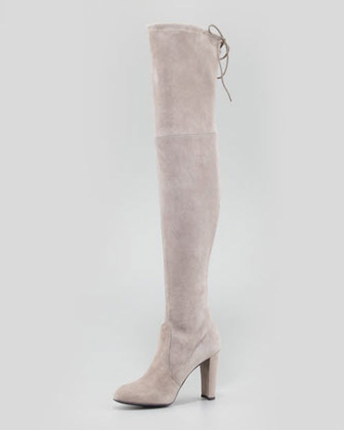 Stuart Weitzman Highland Stretchy Suede Over-the-Knee Boot