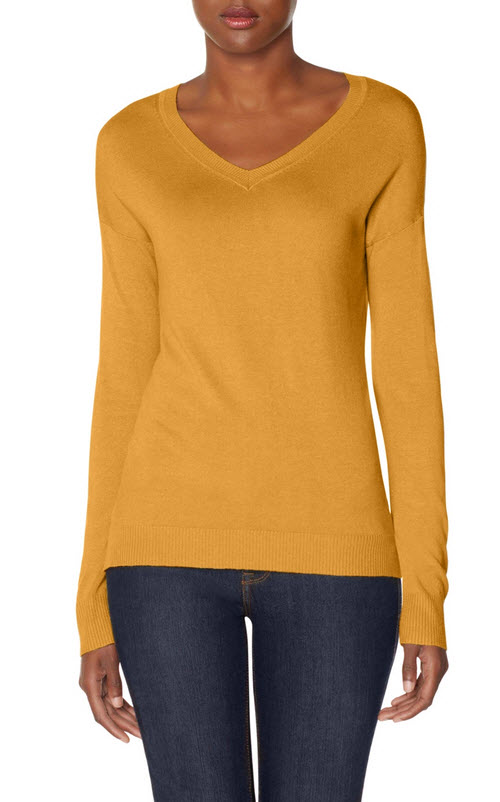 Elbow Patch V-Neck Sweater 2