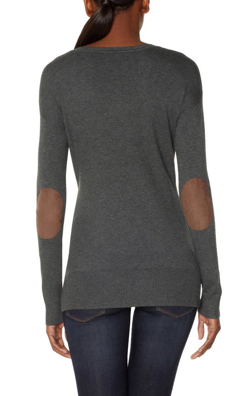 Elbow Patch V-Neck Sweater 3