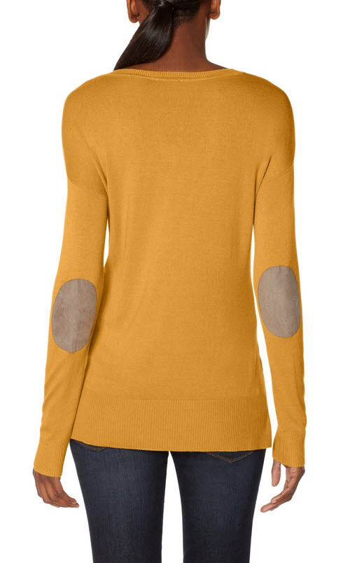 Elbow Patch V-Neck Sweater