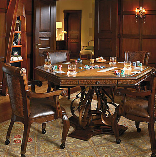 Frontgate Saratoga Game Table and Chairs
