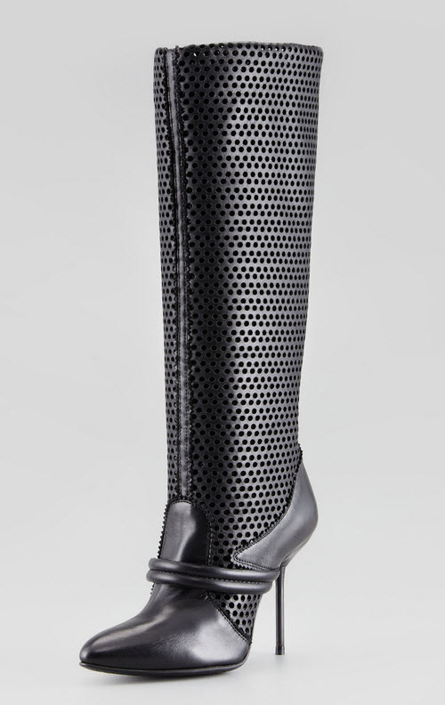 Pedro Garcia Darsy Perforated Tall Boot