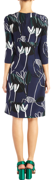 Marni Foliage Print A-Line Dress 2