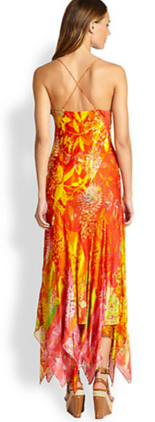 Ralph Lauren Blue Label Martina Printed Handkerchief Dress 2