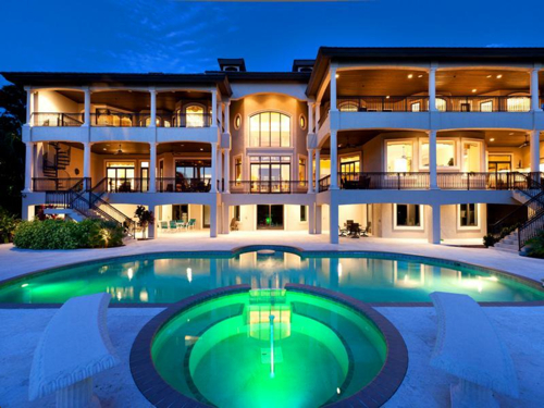 $7.9 Million Gated Waterfront Mansion in Sarasota Florida