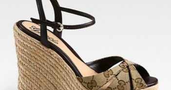 ... 23, 2014 0 Shoe of the Day: Gucci Penelope GG Canvas Espadrille Wedges