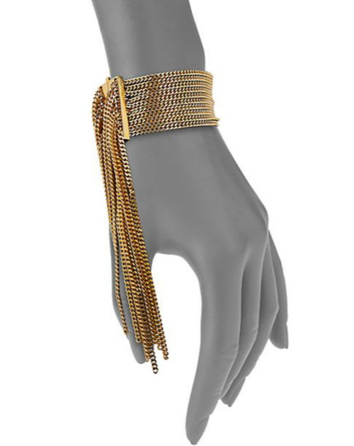 Chloé Delfine Fringe Chain Cuff Bracelet 3