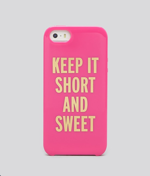 kate spade new york Keep It Short And Sweet iPhone 5s Case