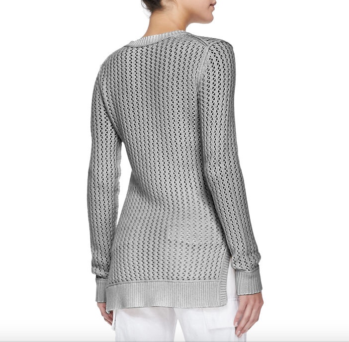 Michael Kors Zigzag Crewneck Cotton-Cashmere Sweater 2