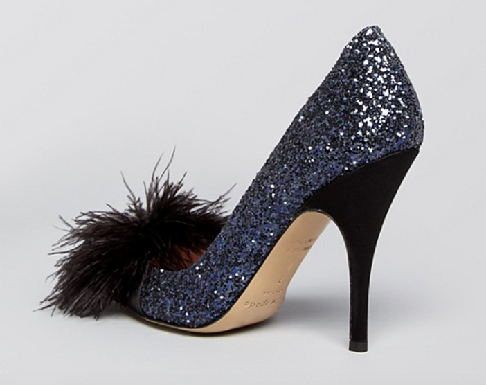 Kate Spade New York Lilo Glitter Feather High Heel 3