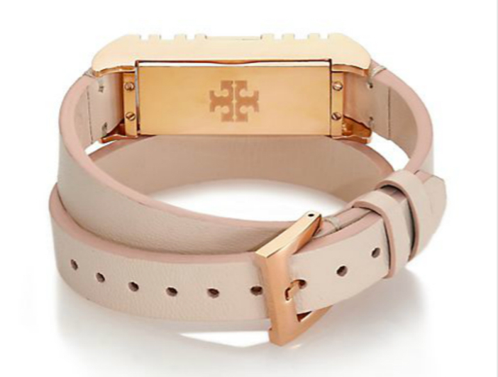 Tory Burch For Fitbit Leather Double-Wrap Bracelet 3