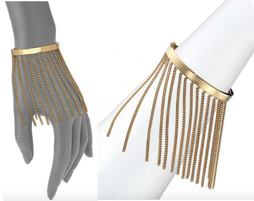 Chloé Delphine Fringe Chain Bangle Bracelet