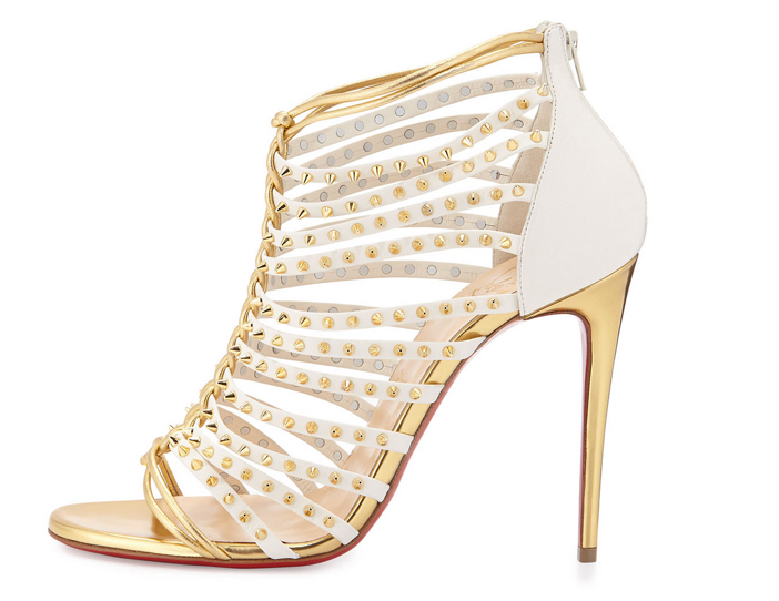 Christian Louboutin Millaclou Studded-Cage Red Sole Sandal 2