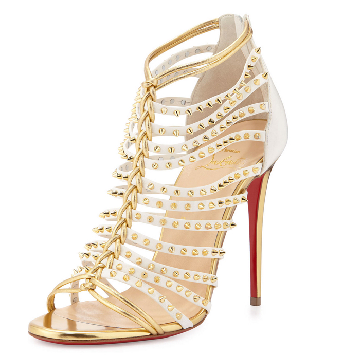 Christian Louboutin Millaclou Studded-Cage Red Sole Sandal 3