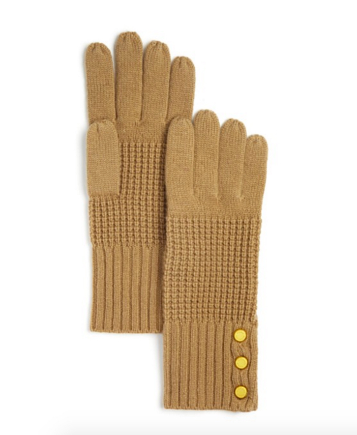Michael Kors Waffle Stitch Slouchy Hat, Neckwarmer & Gloves 8
