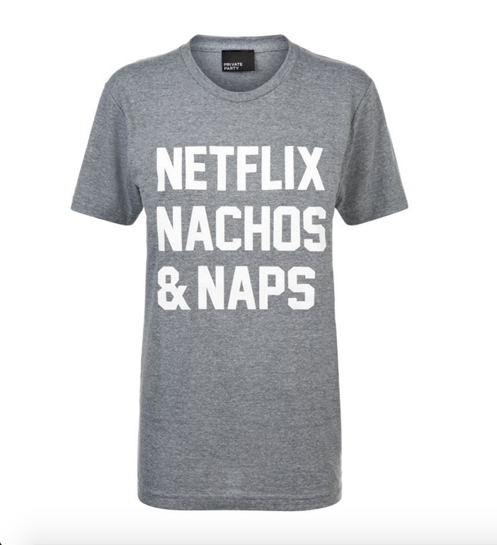 Private Party Netflix Nachos & Naps T-Shirt 2
