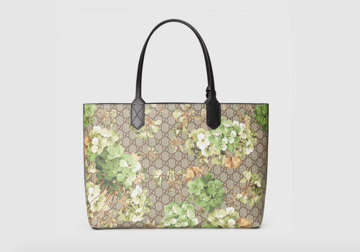 Gucci Reversible GG Blooms Leather Tote